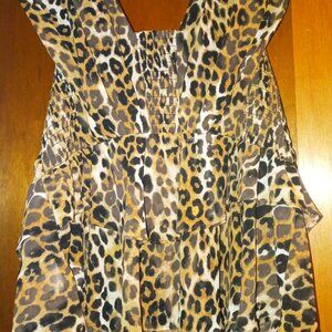 Leopard print top